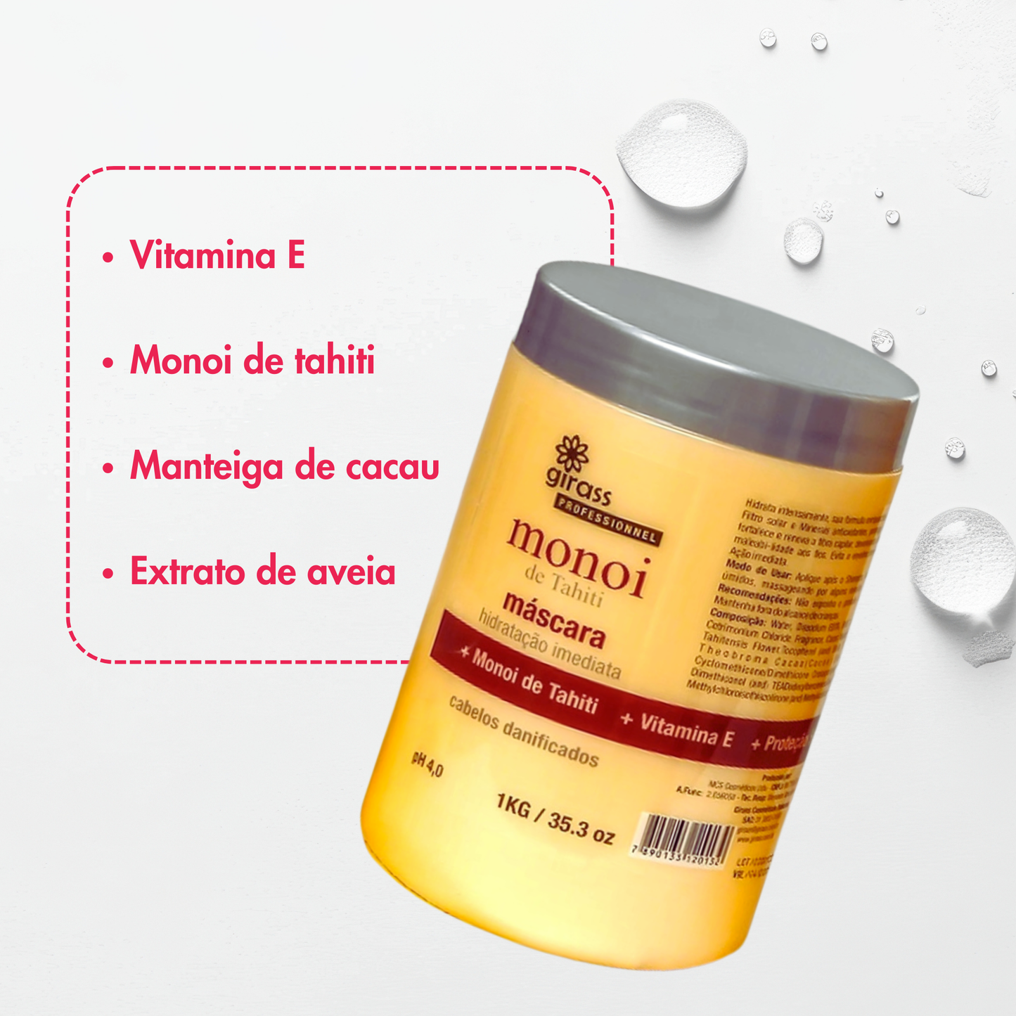 mascara nutrição monoi 1000ml