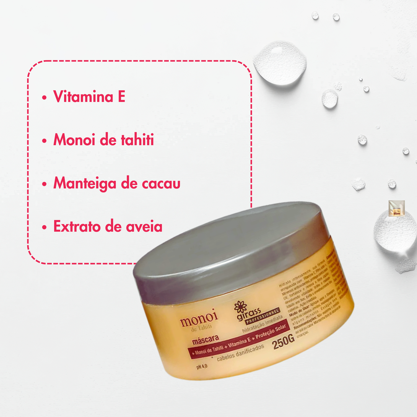 mascara nutrição monoi 250ml