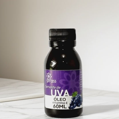 Óleo de semente de uva vitamina E frasco 60ml
