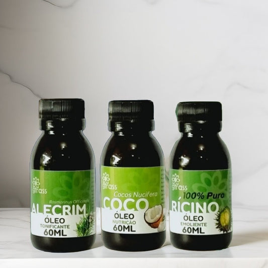 Mix de óleos - Alecrim/Coco/Rícino