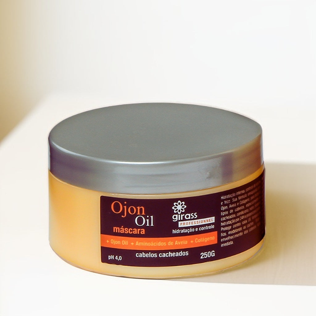 Máscara capilar cachos pote 250g
com óleo de ojon