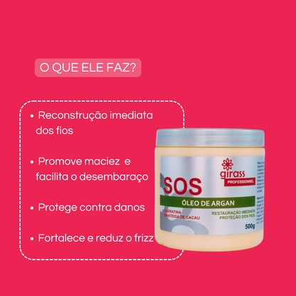 mascara reparadora SOS argan 500ml
