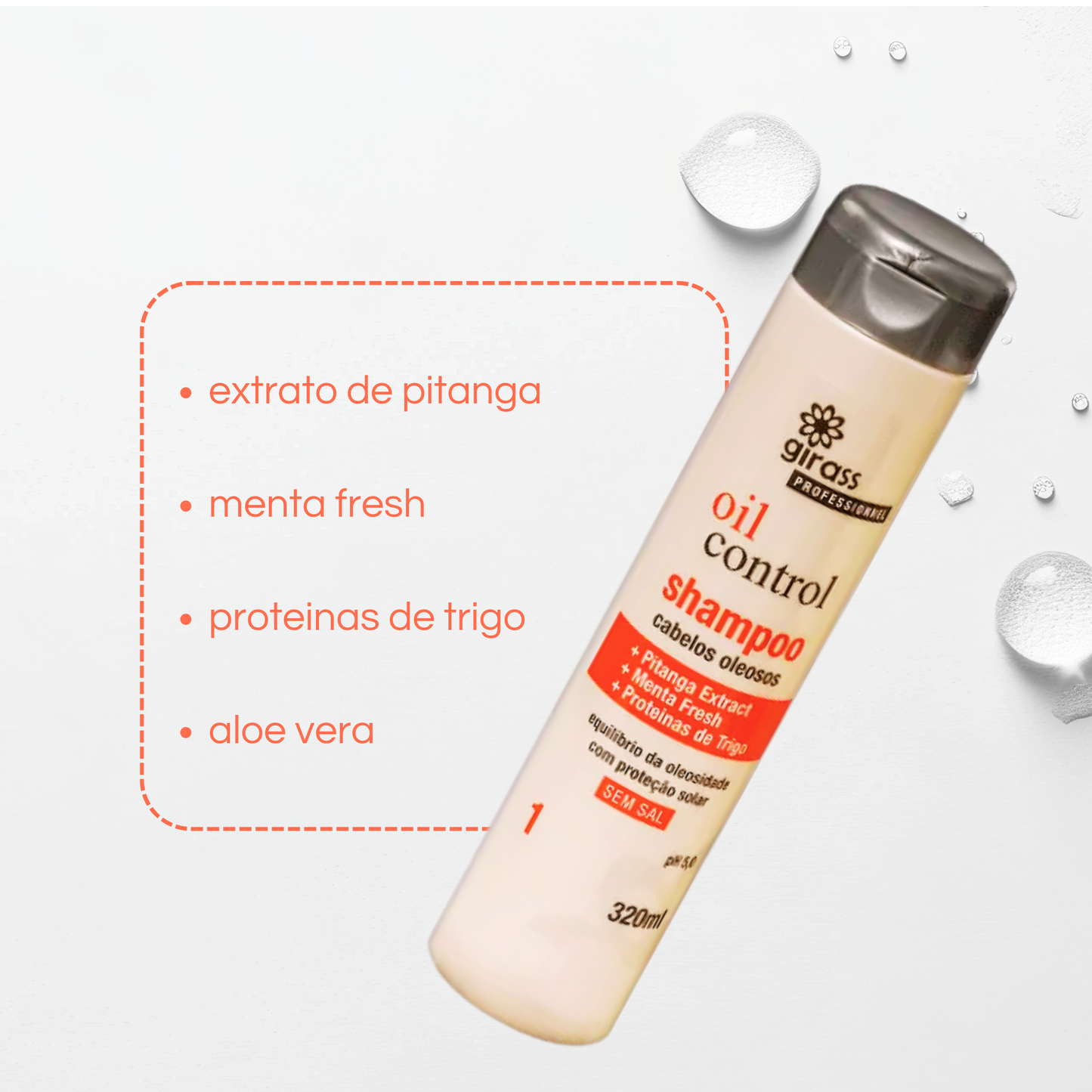 Shampoo Girass Controle de Oleosidade